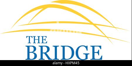 Brücke-Design-Vektor-Illustration Stock Vektor