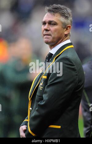 HEYNEKE MEYER LEICESTER TIGERS Trainer LEICESTER TIGERS Trainer TWICKENHAM LONDON ENGLAND 24. November 2012 Stockfoto
