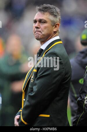 HEYNEKE MEYER LEICESTER TIGERS Trainer LEICESTER TIGERS Trainer TWICKENHAM LONDON ENGLAND 24. November 2012 Stockfoto