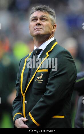 HEYNEKE MEYER LEICESTER TIGERS Trainer LEICESTER TIGERS Trainer TWICKENHAM LONDON ENGLAND 24. November 2012 Stockfoto