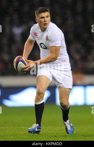 OWEN FARRELL ENGLAND Sarazenen RU ENGLAND & Sarazenen RU TWICKENHAM LONDON ENGLAND 24. November 2012 Stockfoto