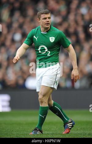 BRIAN O'DRISCOLL Irland LEINSTER RU Irland & LEINSTER RU TWICKENHAM LONDON ENGLAND 22. Februar 2014 Stockfoto