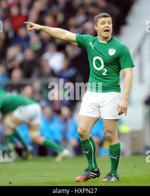 BRIAN O'DRISCOLL Irland LEINSTER RU Irland & LEINSTER RU TWICKENHAM LONDON ENGLAND 22. Februar 2014 Stockfoto