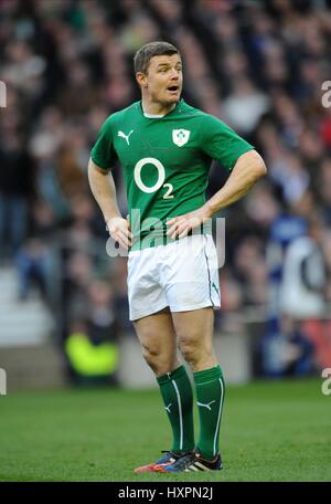 BRIAN O'DRISCOLL Irland LEINSTER RU Irland & LEINSTER RU TWICKENHAM LONDON ENGLAND 22. Februar 2014 Stockfoto