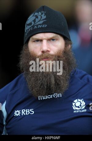 GEOFF CROSS LONDON IRISH Schottland & LONDON IRISH TWICKENHAM LONDON ENGLAND 14. März 2015 Stockfoto