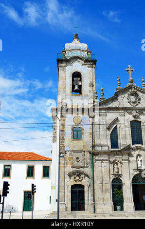 Igreja Dos Carmelitas Descalços - eine barocke Kirche in Porto, Portugal Stockfoto