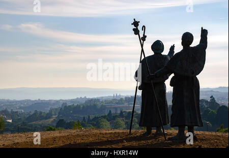 Monte Gozo oder Mount Joy, Santiago De Compostela, A Coruña, Galicien, Spanien, Europa Stockfoto