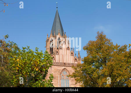 Deutschland, Rheinland-Pfalz, nach Hause Oppen am Rhein, Katharinenkirche, Deutschland, Rheinland-Pfalz, Oppenheim am Rhein, Katharinenkirche Stockfoto