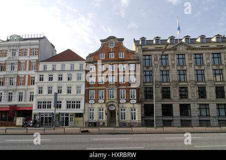 Hamburg, Deutschland, Europa, Altstadt, Stadt, Städte Stadt, Morgen, am Morgen, Hamburger, Gebäude, Haus, Häuser, historische, historischer, Gr Stockfoto