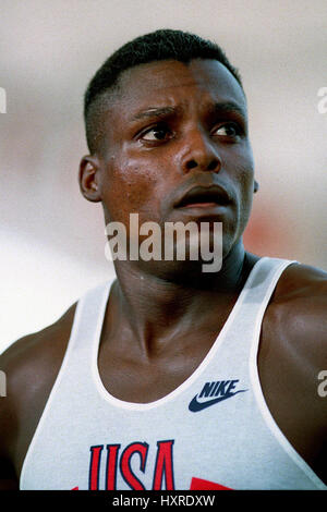 CARL LEWIS 100 Meter USA 22. August 1993 Stockfoto