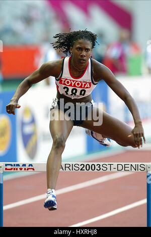 NATASHA DANVERS 400 Meter Hürden STADE DE FRANCE ST DENIS PARIS Frankreich 24. August 2003 Stockfoto