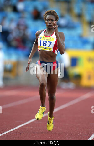 JOICE MADUAKA 200 m ALEXANDER Stadion BIRMINGHAM ENGLAND 14. Juli 2002 Stockfoto