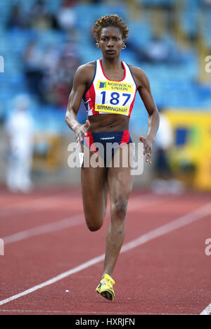 JOICE MADUAKA 200 m ALEXANDER Stadion BIRMINGHAM ENGLAND 14. Juli 2002 Stockfoto