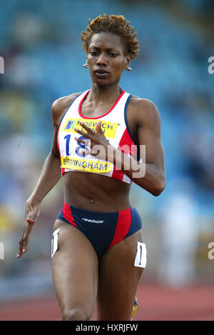 JOICE MADUAKA 200 m ALEXANDER Stadion BIRMINGHAM ENGLAND 14. Juli 2002 Stockfoto