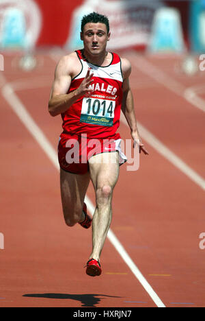 JAMIE HENTHORN WALES CITY OF MANCHESTER STADIUM MANCHESTER 24. Juli 2002 Stockfoto