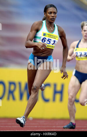 JOICE MADUAKA 200 m ALEXANDER Stadion BIRMINGHAM ENGLAND 26. Juli 2003 Stockfoto