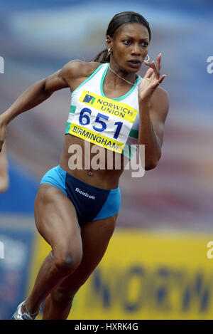 JOICE MADUAKA 200 m ALEXANDER Stadion BIRMINGHAM ENGLAND 26. Juli 2003 Stockfoto