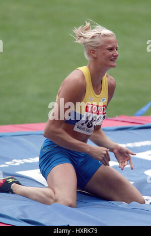 CAROLINA KLUFT SIEBENKAMPF STADE DE FRANCE ST DENIS PARIS Frankreich 23. August 2003 Stockfoto