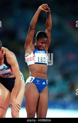 DENISE LEWIS HEPTATHLON Olympischen Spiele in SYDNEY SYDNEY Australien 24. September 2000 Stockfoto