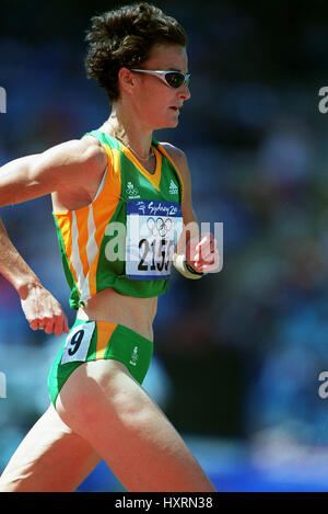 SONIA O'SULLIVAN 10000 m SYDNEY OLYMPICS Olympiastadion SYDNEY SYDNEY Australien 22. September 2000 Stockfoto