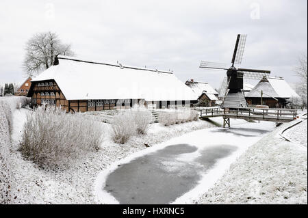 Freilichtmuseum Rieck Haus in Curslack, 4 und sumpfige Land, Hamburg, Deutschland, Europa, Freilichtmuseum Rieck-Haus in Curslack, Vier-Und Marschlande, D Stockfoto