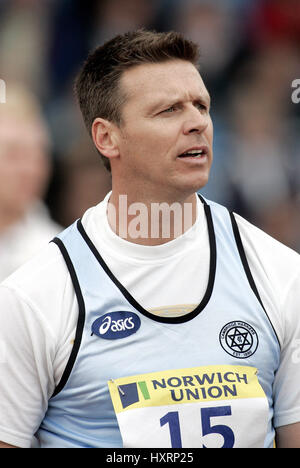 STEVE BACKLEY JAVELIN MANCHESTER regionale ARENA 11. Juli 2004 Stockfoto