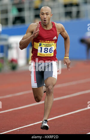 CHRIS LAMBERT 200 m MANCHESTER regionale ARENA 11. Juli 2004 Stockfoto