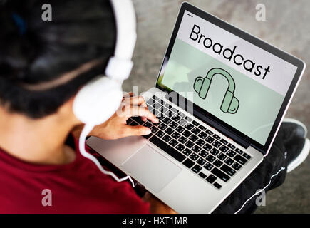 Audio-Tune Entertainment Broadcast-Medien Stockfoto