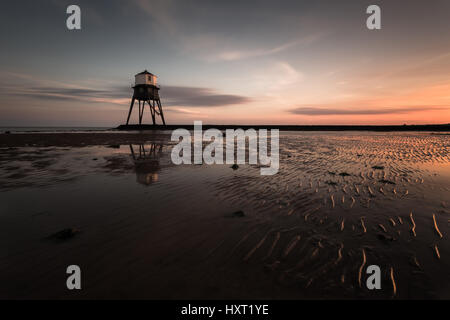 Dovercourt viktorianischen Leuchtturm bei Sonnenuntergang Stockfoto