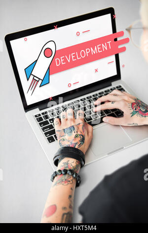 Expension Business Venture Development Goals Stockfoto