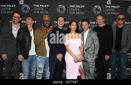 Beverly Hills, Ca. 29. März 2017. Paul Adelstein, Robert Knepper, Rockmond Dunbar, Augustus Programmbilder Inbar Lavi, Mark Feuerstein, Wentworth Miller, Dominic Purcell, auf 2017 PaleyLive LA Frühling Saison - "Prison Break" am Paley Center for Media In Kalifornien am 29. März 2017. Bildnachweis: Fs/Medien Punch/Alamy Live-Nachrichten Stockfoto