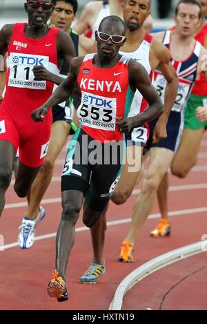 WILFRED BUNGEI 800 m Kenia Olympiastadion HELSINKI Finnland 12. August 2005 Stockfoto