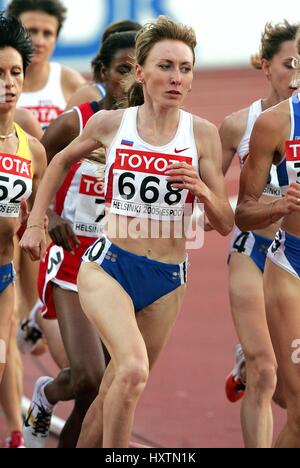 TATYANA TOMASHOVA 1500 Russland Olympiastadion HELSINKI Finnland 12. August 2005 Stockfoto