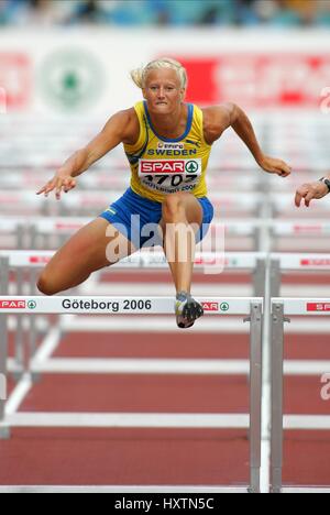 CAROLINA KLUFT 100M Hürden der Europäische LEICHTATHLETIKVERBAND ersten Tag ULLEVI Stadion Göteborg Schweden 7. August 2006 Stockfoto