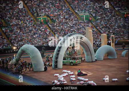 LOCH NESS MONSTER COMMONWEALTH GAMES Eröffnung COMMONWEALTH GAMES Eröffnung CER CELTIC PARK GLASGOW Schottland 23. Juli 2014 Stockfoto