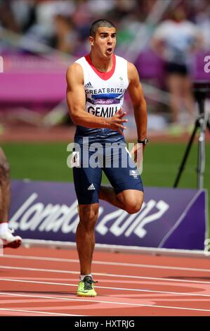 ADAM GEMILI Großbritannien STRATFORD LONDON ENGLAND 4. August 2012 Stockfoto