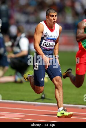 ADAM GEMILI Großbritannien STRATFORD LONDON ENGLAND 4. August 2012 Stockfoto