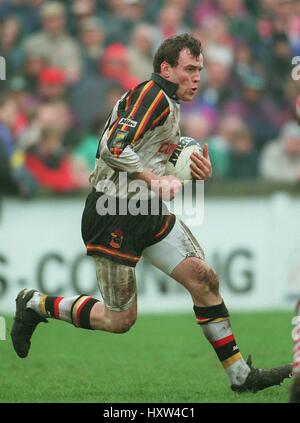 BRIAN MCDERMOTT BRADFORD Stiere RLFC 15. April 1996 Stockfoto