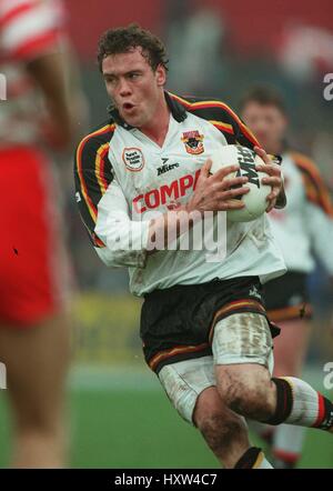 BRIAN MCDERMOTT BRADFORD Stiere RLFC 15. April 1996 Stockfoto