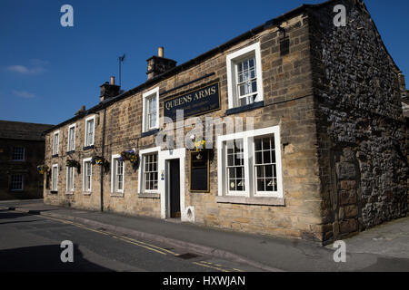 Queens Arms Pub in Bakewell Derbyshire Stockfoto