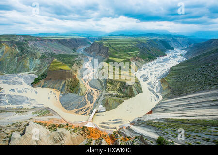 Kujtunskaja Grand Canyon, Sinkiang, China Stockfoto