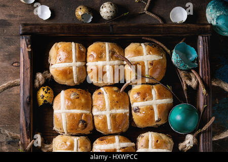 Hot Cross buns Stockfoto