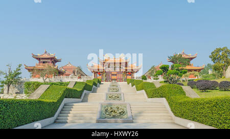 A-Ma-Kulturdorf und blauer Himmel in Macau china Stockfoto