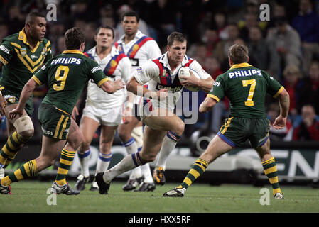 FIELDEN Sie KIMMORLEY BUDERUS Großbritannien V Australien RL CITY OF MANCHESTER STADIUM MANCHESTER 30. Oktober 2004 Stockfoto