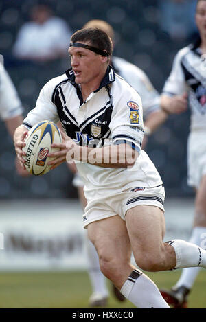 ADAM MAHER HULL FC KINGSTON COMM Stadion Rumpf 23. März 2003 Stockfoto