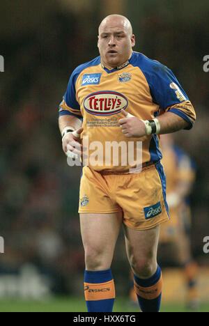 DANNY WARD LEEDS RHINOS RLFC MILLENIUM Stadion CARDIFF WALES 26. April 2003 Stockfoto