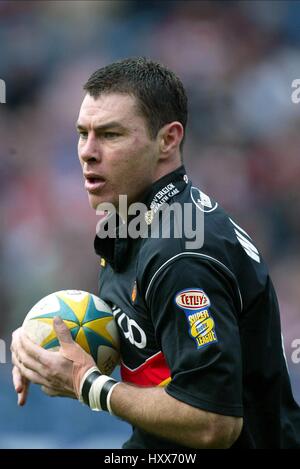 MICHAEL Widerrist BRADFORD BULLS RLFC MCALPINE STADIUM HUDDERSFIELD ENGLAND 13. April 2003 Stockfoto