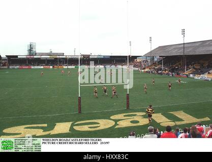 WHELDON ROAD CASTLEFORD CASTLEFORD TIGERS Stadion 23. März 1997 Stockfoto