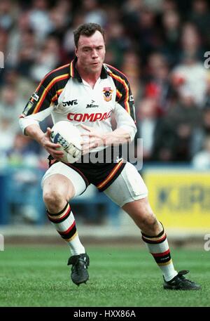 BRIAN MCDERMOTT BRADFORD Stiere RLFC 8. April 1997 Stockfoto