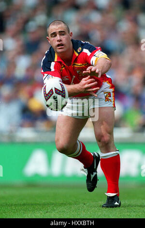 SHANE MILLARD LONDON BRONCOS RLFC 4. Mai 1999 Stockfoto